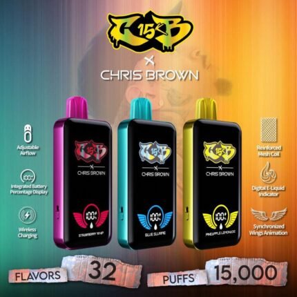 CB 15k x Chris Brown Disposable Vape (6 Flavours)