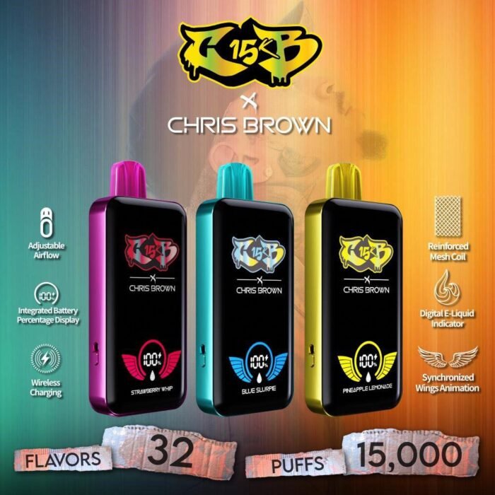 CB 15k x Chris Brown Disposable Vape (6 Flavours)