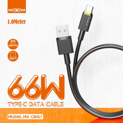 Moxom MX-CB137 PD 66W Type-C Fast Charging Data Cable (1 Meter)