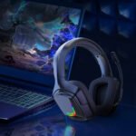 ONIKUMA K20 Subwoofer PC Computer Laptop Wired Headset with Noise Cancelling Microphone and LED Colorful Breathing Light