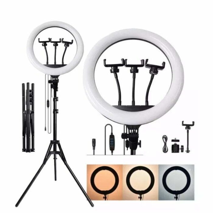 Ring Light 36cm 3 Phone Holder