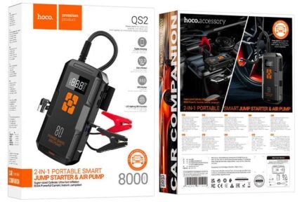 smart air pump emergency with start-up power bank(8000mAh)