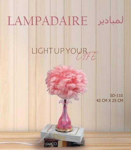 Pink Feather Lampadaire