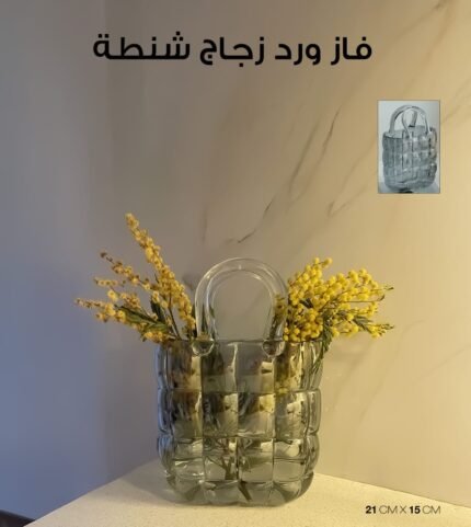 Glass Flower Vase - Bag Style