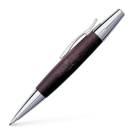e-motion Mechanical Pencil, Wood & Polished Chrome - Dark Brown - #138381