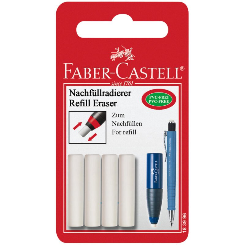 Eraser Refills, Poly Matic - 4 Pack - #183996