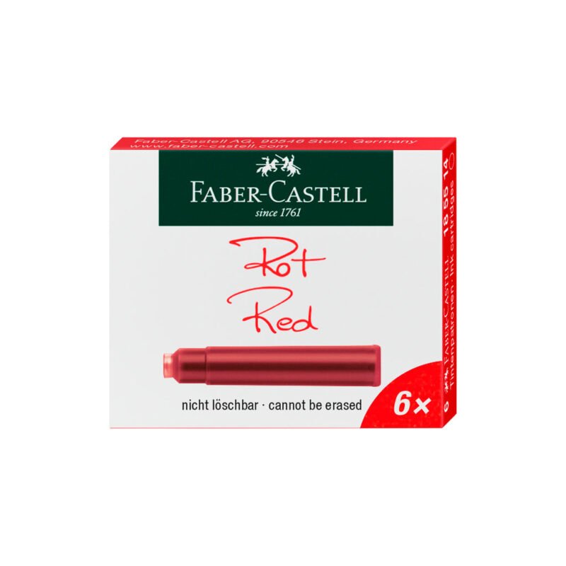 Fountain Pen Ink Cartridges - Red - #185514
