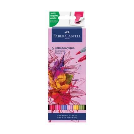 Goldfaber Aqua Dual Markers, Flowers - Wallet of 6 - #164527