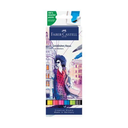 Goldfaber Aqua Dual Markers, Wallet of 6 - #164606
