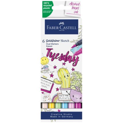 Goldfaber Sketch Markers, Kawaii - Box of 6 - #164811