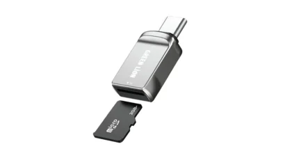 Green Lion SD Card Reader USB-C to Micro SD - Silver