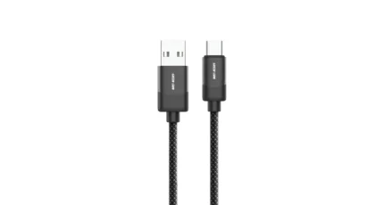 Green Lion USB-A to USB-C Braided Cable 15W - Black