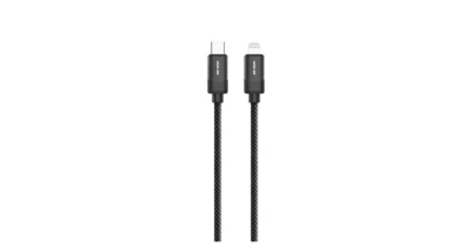 Green Lion USB-C to Lightning Braided Cable 1m 27W - Black