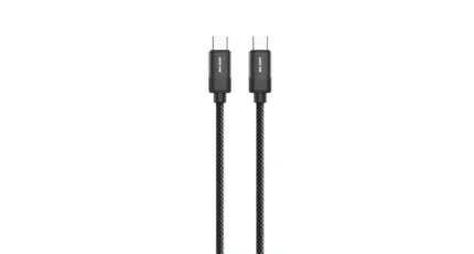 Green Lion USB-C to USB-C Braided Cable 1m 60W - Black