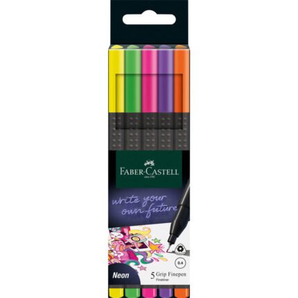 Grip Finepens, Neon - Box of 5 - #151603