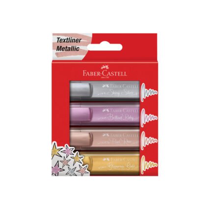 Highlighter Textliner 46 Wallet of 4 Metallic Colors - #154640