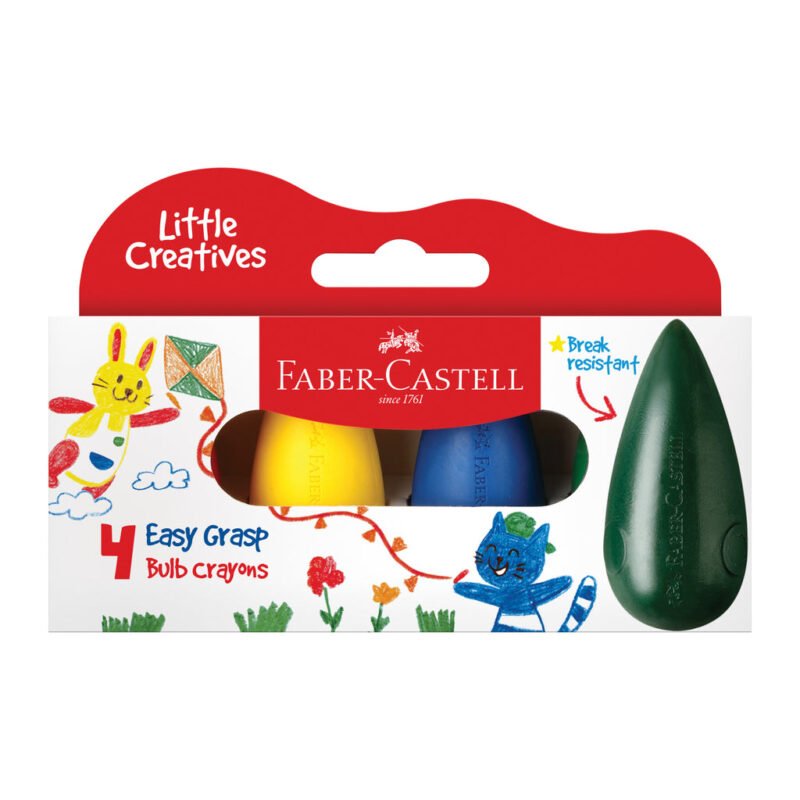 Little Creatives 4 Easy Grasp Bulb Crayons - #122604