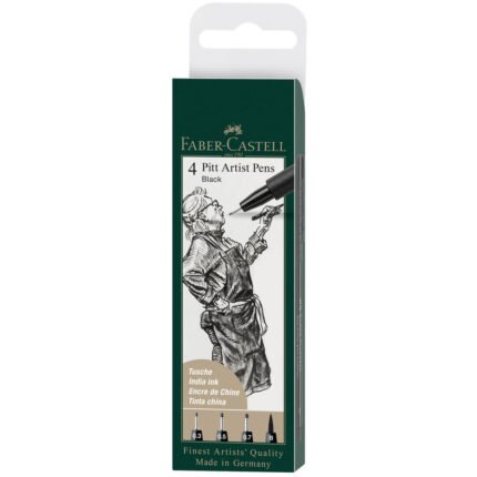 Pitt Artist Pen, #199 Black (S, F, M, B) - #567100
