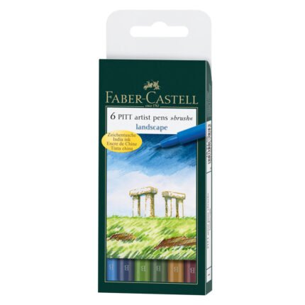 Pitt Artist Pen® Brush, Landscape - Wallet of 6 - #167105