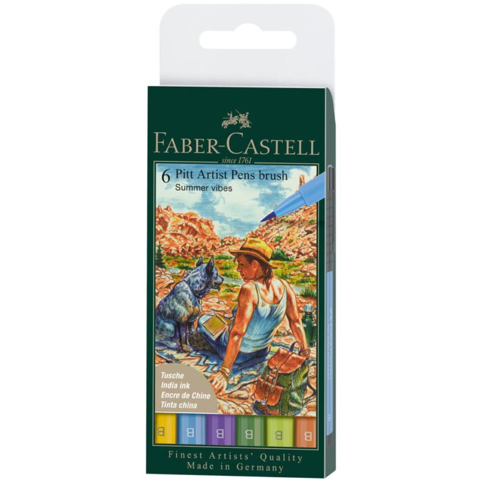 Pitt Artist Pen, Brush - Summer Vibes Wallet of 6 - #167178