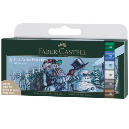 Pitt Artist Pen, Brush - Winterlude Wallet of 6 - #167176