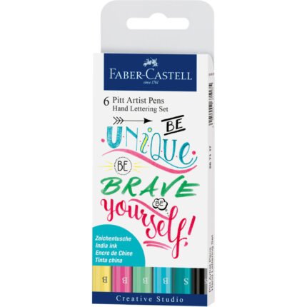 Pitt Artist Pen, Hand Lettering Set - Wallet of 6 - #267116