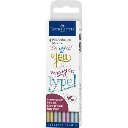 Pitt Artist Pen, Metallic - Wallet of 4 - #167304