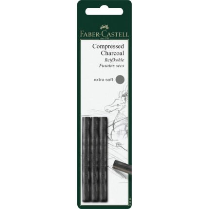 Pitt Compressed Charcoal Sticks, Extra Soft - Set of 3 - #129996