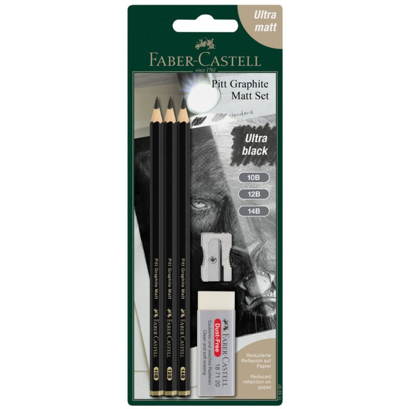 Pitt Graphite Matte, Sketching Set (10B, 12B, 14B) - #115297