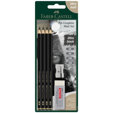Pitt Graphite Matte, Sketching Set (2B, 6B, 10B, 14B) - #115298
