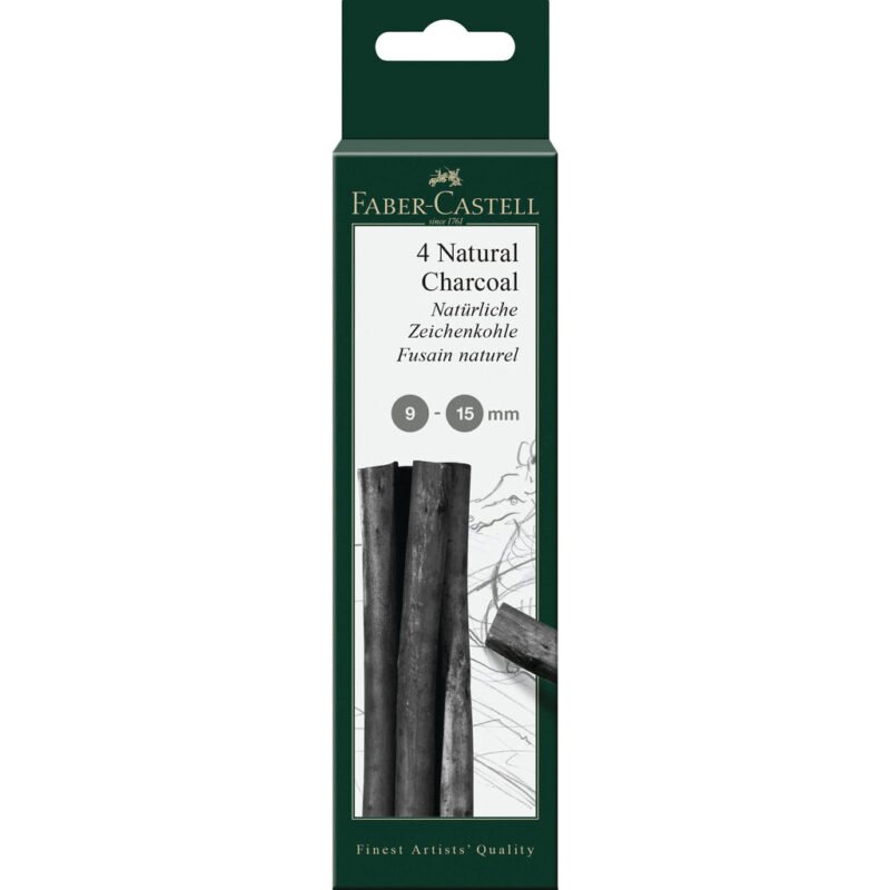 Pitt Natural Willow Charcoal Sticks, Box of 4 - #129498