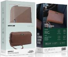 Green Lion Marly Clutch Bag Brown