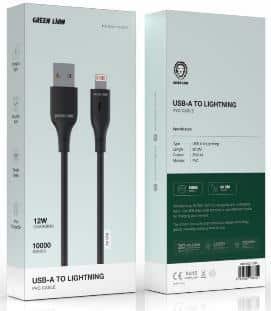 Green Lion USB-A TO  Lightning PVC Cable 30 CM
